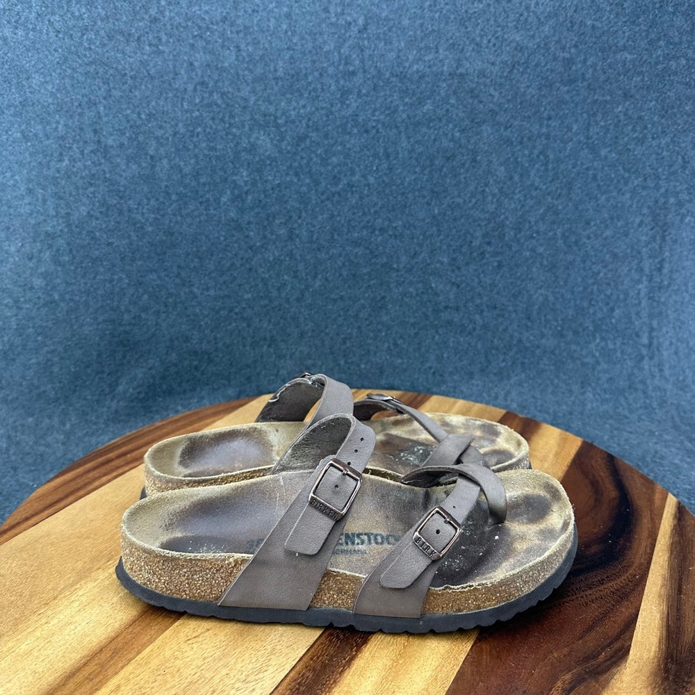Birkenstock Women's Brown Mayari Sandals Toe Loop Adjustable Straps EU 38/US 7
